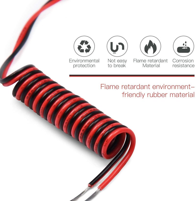 Protium 22AWG Extension Copper Cable Wire for LED Strips 3528 5050 or DC Line Connection for Amplifier, Controller (15 Meter) - Image 5