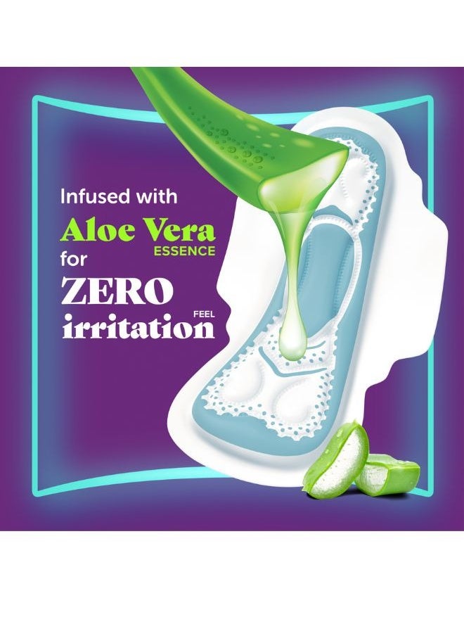 Always Aloe Vera Maxi Thick Pads With Wings For Heavy Days XL 48 Count 48 Pcs  - Image 5