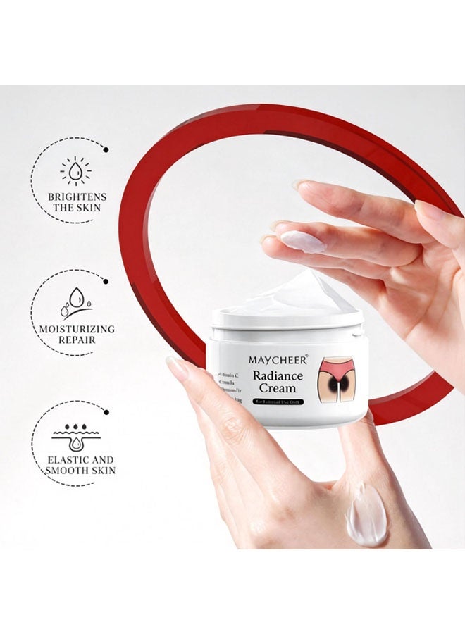 MAYCHEER Radiance Cream-Vitamin C Centella Chamomile Dark Spot Corrector | Brighten Underarm, Neck, Knees, Elbows & Intimate Areas | Upgraded Formula, Fast Acting 50g - Image 4