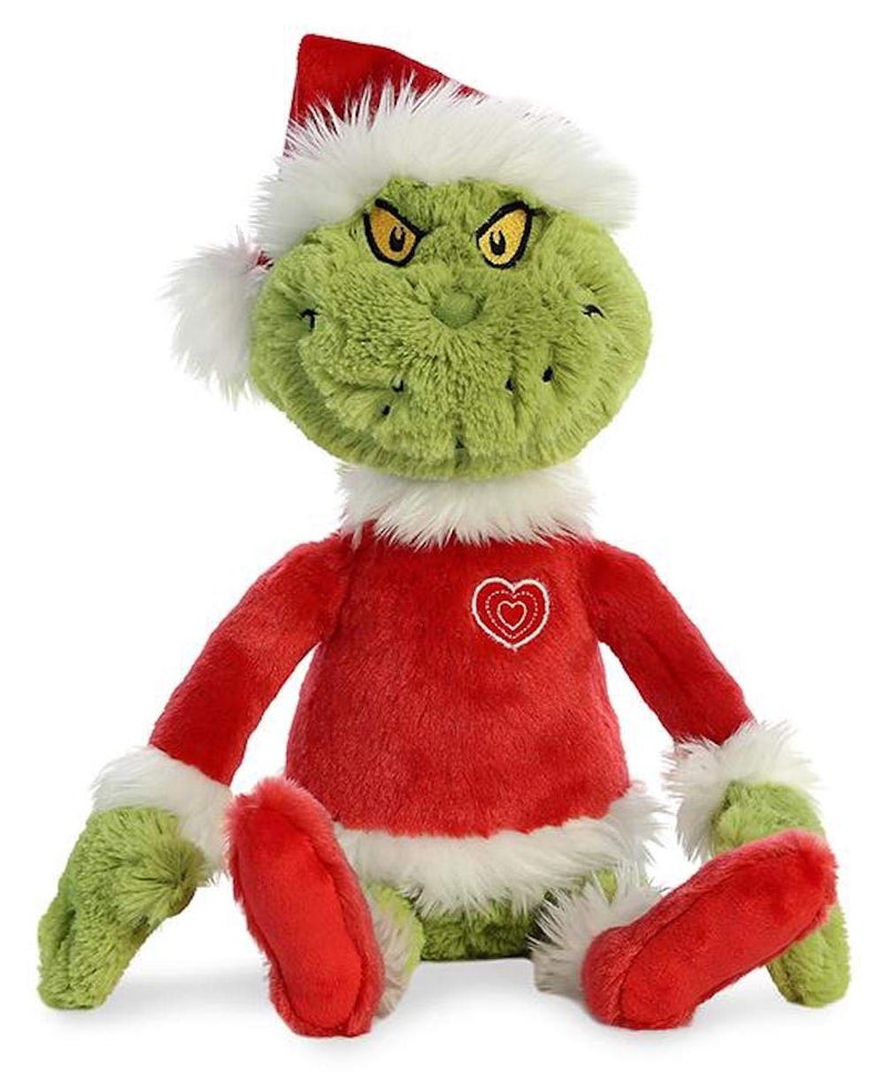 AuroraÂ® Whimsical Dr. Seussâ„¢ Grinch Santa Stuffed Animal - Officially Licensed Plush for Imaginative Play - Perfect for Kids and Adults - Green 17 Inches - Image 2
