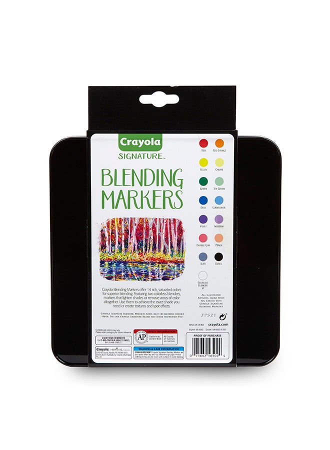 Crayola Markers خلط التوقيع مع علبة، 16 عدداً - Image 2