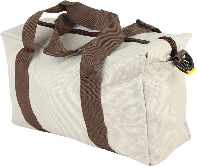 YOSOO -Duty Wide-Mouth Tool Bag for Men – Hardware Storage with Reinforced Handles & Multiple Pockets, Gray (18 in / 45.7 cm), fit for standard hand tools - Image 5