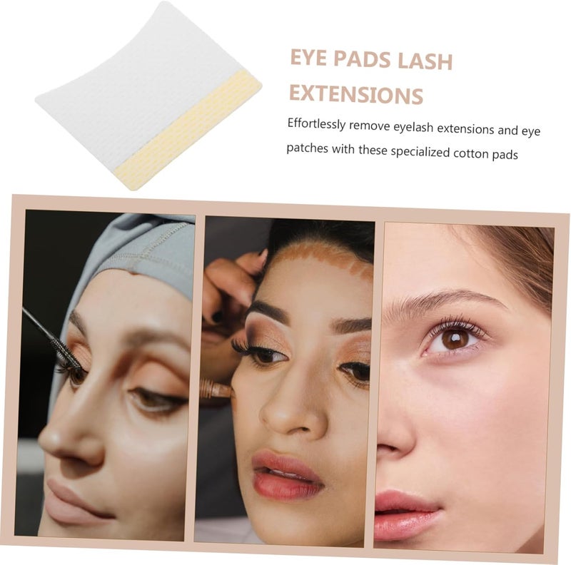 VICASKY 40pcs Lint Eyelash Extension Pads Disposable Cotton Patches for Eye Makeup Remover Under Eye Lash Isolation Sensitive Skin Protection Travel Friendly Pack - Image 3