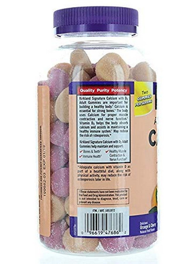 Kirkland Signature Chewable Calcium With Vitamin D3 Adult Gummies 120 Ct X 1 Bottle  - Image 4
