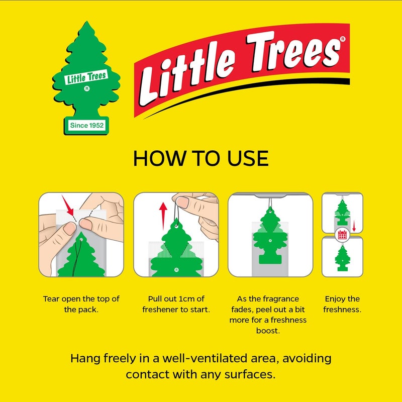 Little Trees Air Freshener Tree MTR0004 Black Ice Fragrance For Car Home Boat Caravan - Single Pack - Image 5