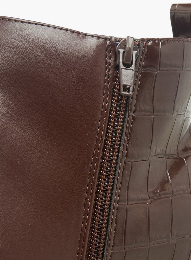 فلورا بيلا من شو إكسبرس بوت نسائي بكعب عريض بنقوش للكاحل - Image 4