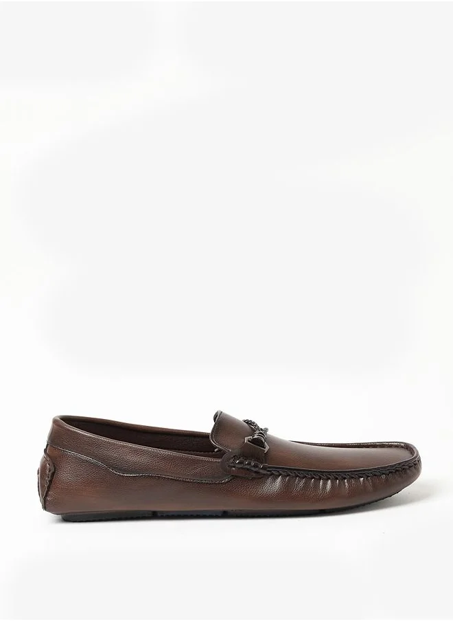 Geoomnii Cian Style Men Synthetic Loafers Slip Ons Brown