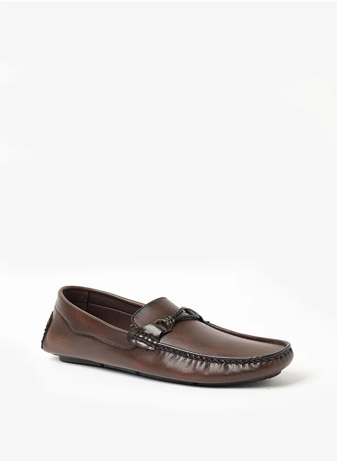 Geoomnii Cian Style Men Synthetic Loafers Slip Ons Brown