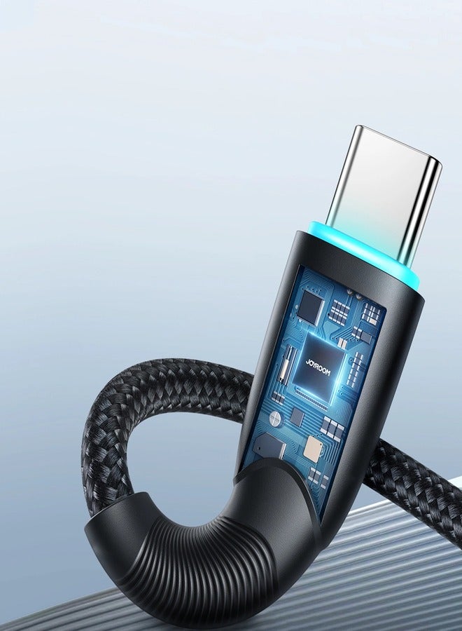 Joyroom Starry Series SA32-CC3 USB-C / USB-C Cable 60W 1m - Black - https://f.nooncdn.com/p/pzsku/Z298566F42722823B0E1BZ/45/_/1779727576/b9ea107b-ae0c-42c3-8909-618f86d71295.jpg