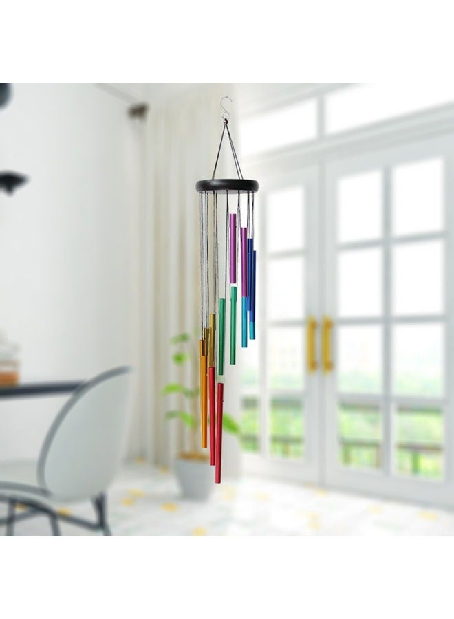 بيوينتي Colorful Spiral Hanging Wind Chime Rust-Proof Wind Chimes Outdoor Yard and Garden Decoration Aeolian Bell for Indoor Outdoor Home Bedroom Living room Corridor - Image 1