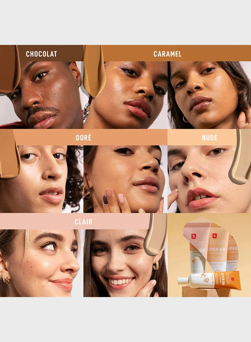 erborian Super BB - Full Coverage BB Cream For Acne Prone Skin  Dore 15  Ml