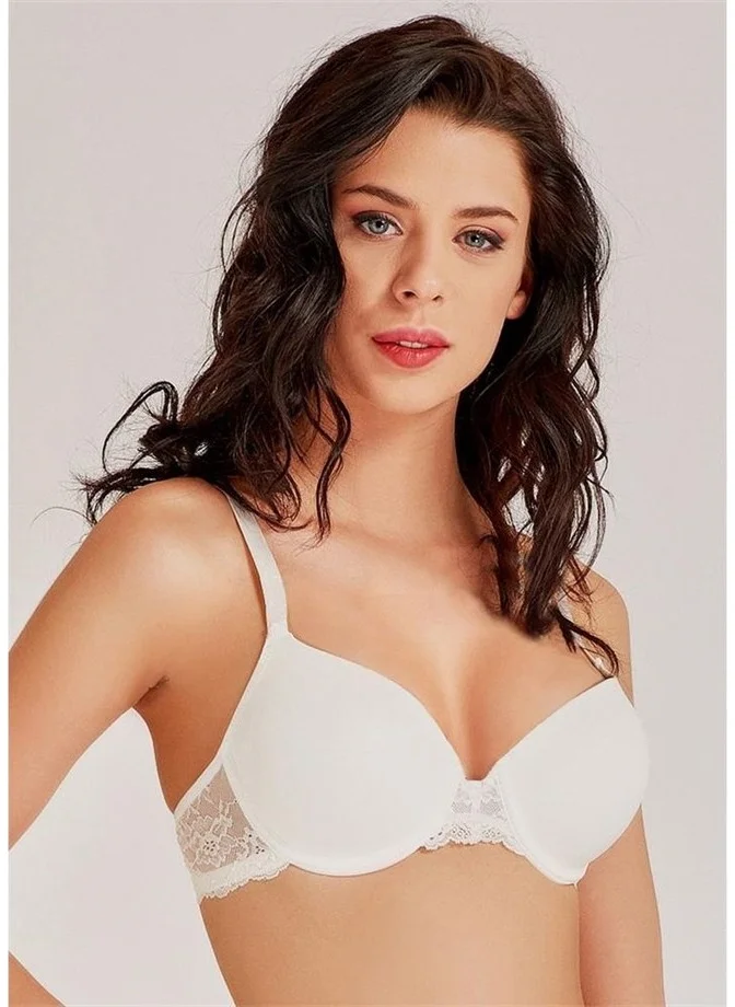 Magic Form 3589 Soft Sponge Lace Bra - Ecru