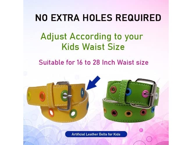 MR.JUNIOR Synthetic leather belt for Babies, Kids Boys and Girls. Suitable for age 2 years to 9 years kid Belt Pack of 1 - Image 3