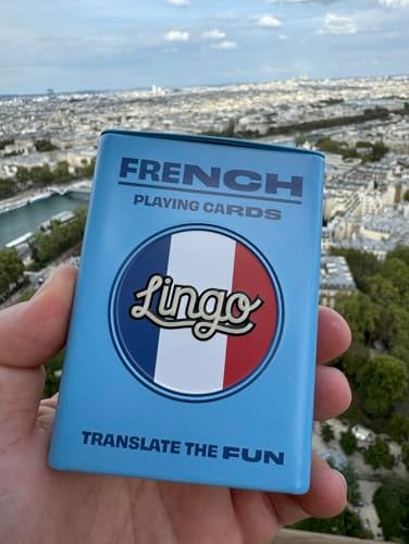 Lingo French Playing Cards in Wayfarer Tin Box Travel Flashcards Learn French Vocabulary in A Fun Easy Way 52 Essential Translations - Image 5