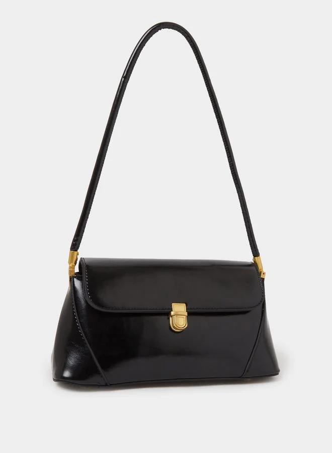 ستايلي Flap Shoulder Bag with Push-Lock