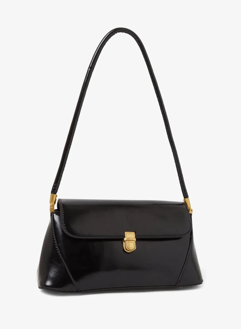ستايلي Flap Shoulder Bag with Push-Lock