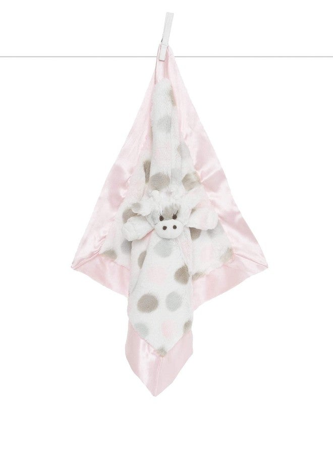 Little Giraffe Little G Giraffe Blanky - Animal Security Baby Blanket 14" x 14", Pink - Image 1