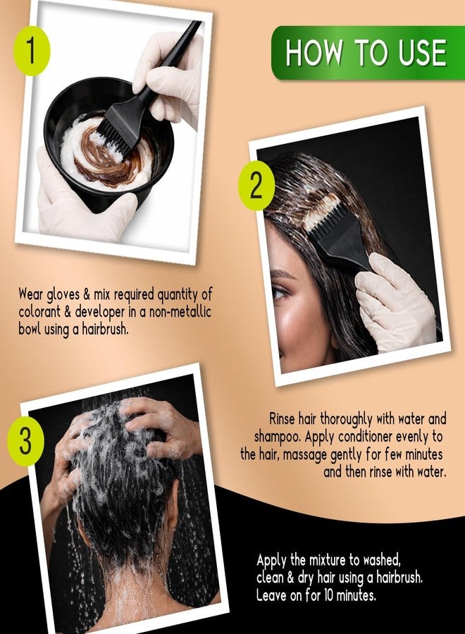 Indica Xpress Crème Hair Color Dark Brown 3 | 60g+75ml | 10min Color | No Ammonia | Onion, Coconut & Argan Oil | 100% Grey Coverage | Lasts Up to 32 Washes - Image 5