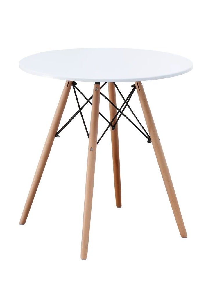 Generic - Dining Table Small Round Table Modern Simple Kitchen Table Leisure Coffee Table for Living Room Balcony Kitchen - Image 1