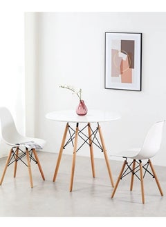 Generic Dining Table Small Round Table Modern Simple Kitchen Table Leisure Coffee Table for Living Room Balcony Kitchen  - Image 5