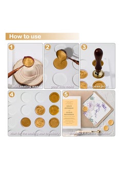 Y&D Silicone Wax Seal Mat, Pad for Stamp, 24-Cavity Sealing Diy Craft Adhesive Waxing, Most of the Size, Made Food-Grade Silicone, Soft and Reusable  - Image 5