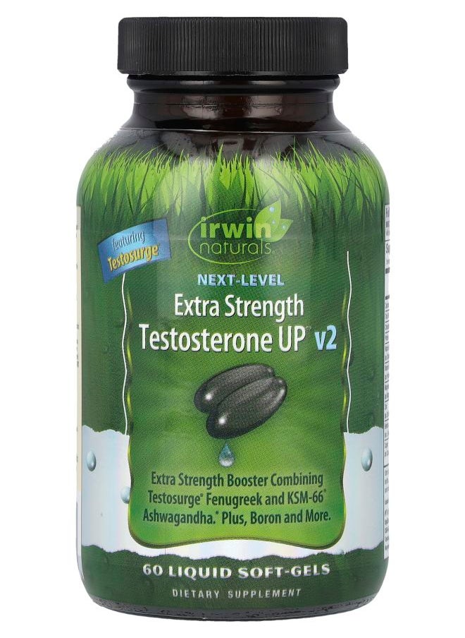 Irwin Naturals Next Level Testosterone UP v2 Extra Strength 60 Liquid Soft-Gels 