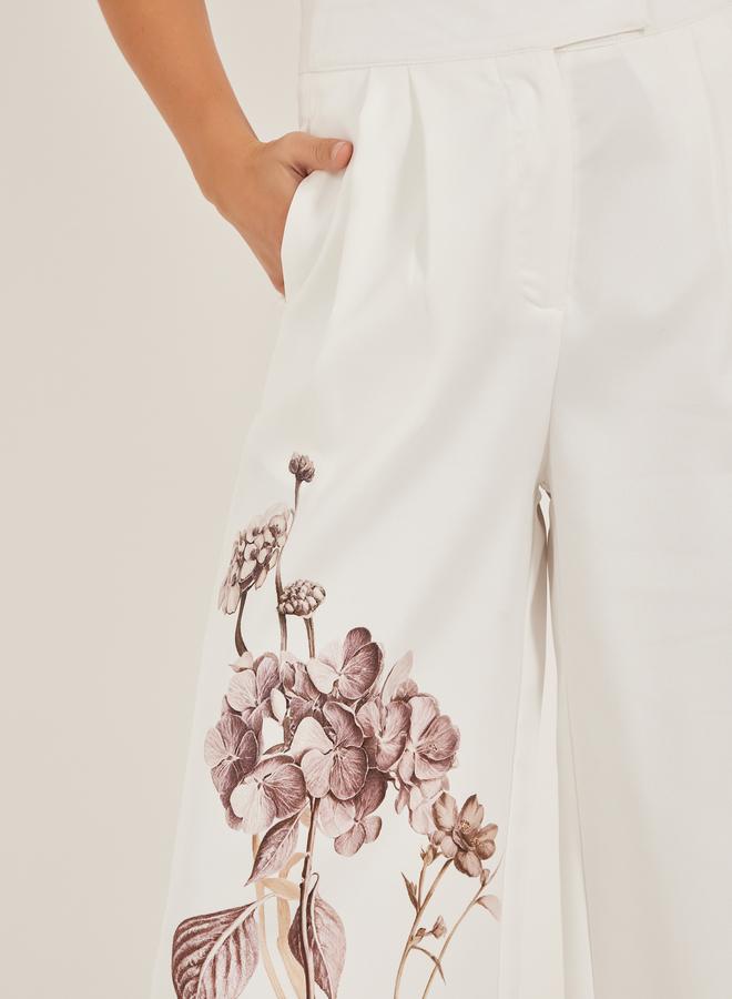 Styli Styli Floral Print Pleated Wide Leg Pants  - Image 4