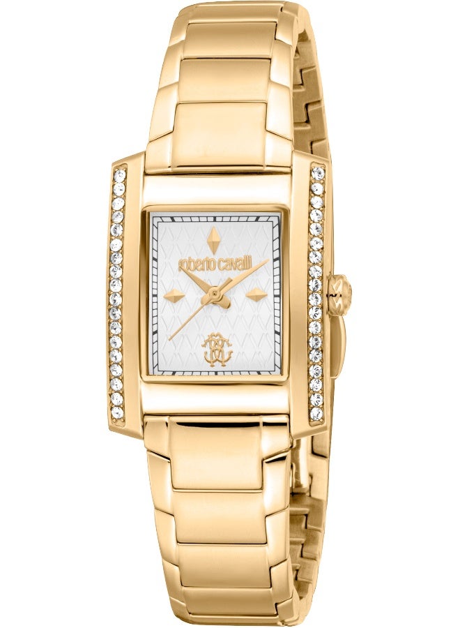 roberto cavalli روبرتو كافالي RC5L120M0055 - ساعة كوارتز أنثوية من الفولاذ المقاوم للصدأ 3 عقارب - Image 1
