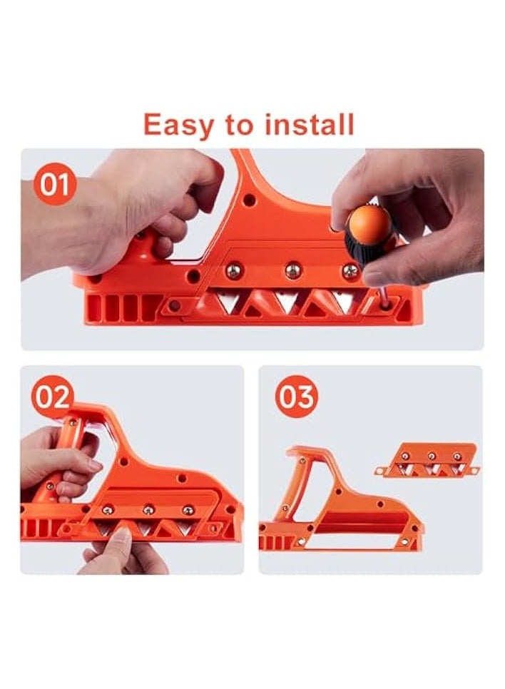 PROMASS ABS Plasterboard Chamfering Planer Wood Edges Trimming Tool Tilt Angle Ceiling Decorative Planer with Stainless Steel Blade - Image 3