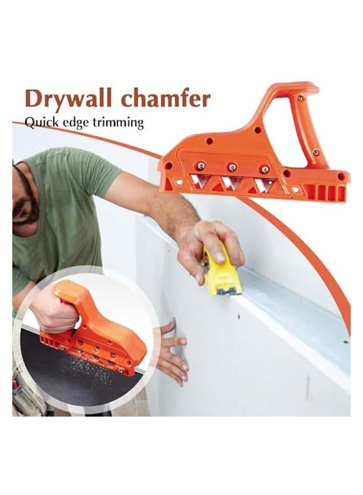 PROMASS ABS Plasterboard Chamfering Planer Wood Edges Trimming Tool Tilt Angle Ceiling Decorative Planer with Stainless Steel Blade - Image 4