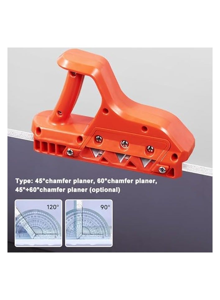 PROMASS ABS Plasterboard Chamfering Planer Wood Edges Trimming Tool Tilt Angle Ceiling Decorative Planer with Stainless Steel Blade - Image 5