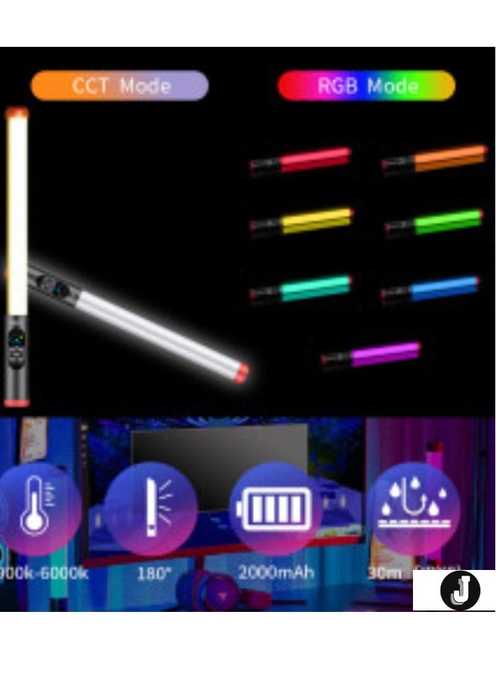 JAJEEK RGB LED Waterproof Lighting Bar with LED Display – Versatile Lighting for Filmmakers & Photographers - Image 4