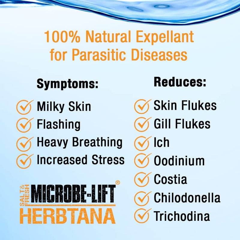 Microbe Lift MICROBE-LIFT HERB16 Herbtana Immune Booster and Natural Parasite Remover for Freshwater and Saltwater Home Aquariums and Fish Tanks, 16 Ounces - Image 5