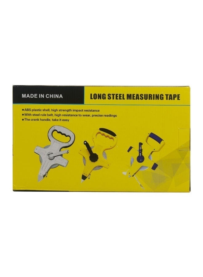 STAR 50 Meter Steel Measuring Tape with Hand Crank, Dual Scale SAE/Metric, ABS Body, Alloy Steel Blade, Survey Tape for Construction and Engineering - Image 4