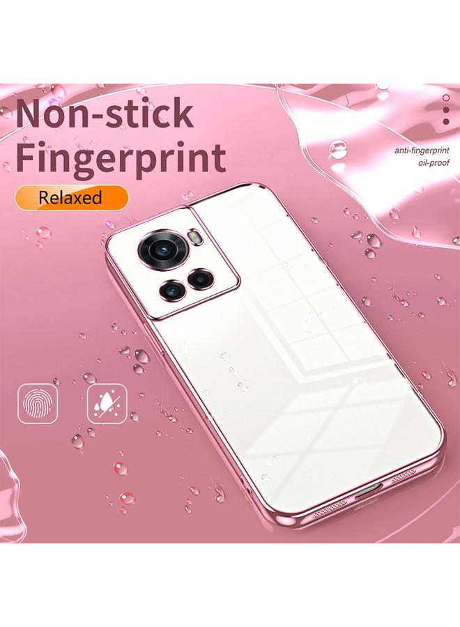 erorex Case For OnePlus Ace / 10R Transparent Plating Fine Hole Phone Case  - Image 4
