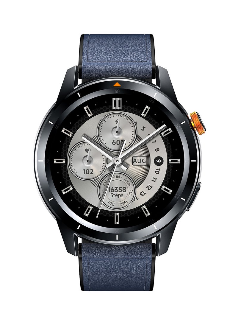 ITEL 400 mAh N10 Smartwatch 1.43" AMOLED Display, GPS 5-Satellite Tracking, Corning Gorilla Glass, 12-Day Battery Life, 5ATM Swimming  Waterproof Dark Chrome - Image 1