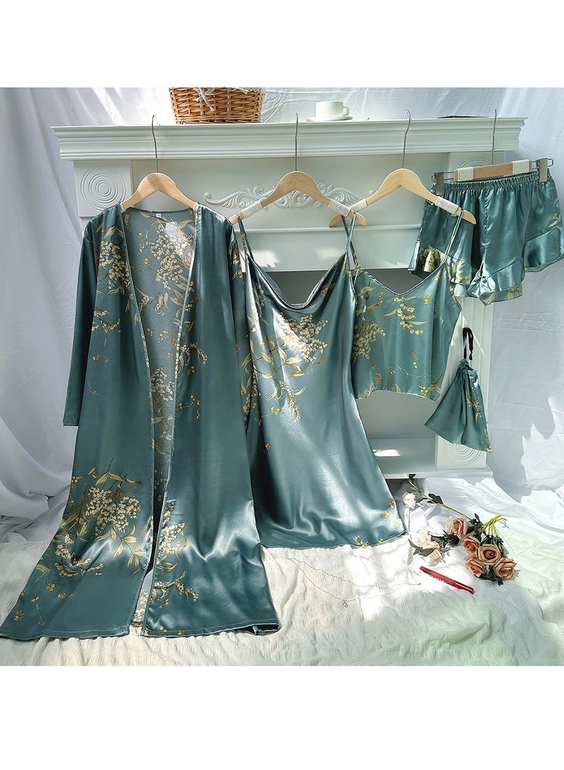 Thin Nightgown Suspender Shorts Skirt Suit 