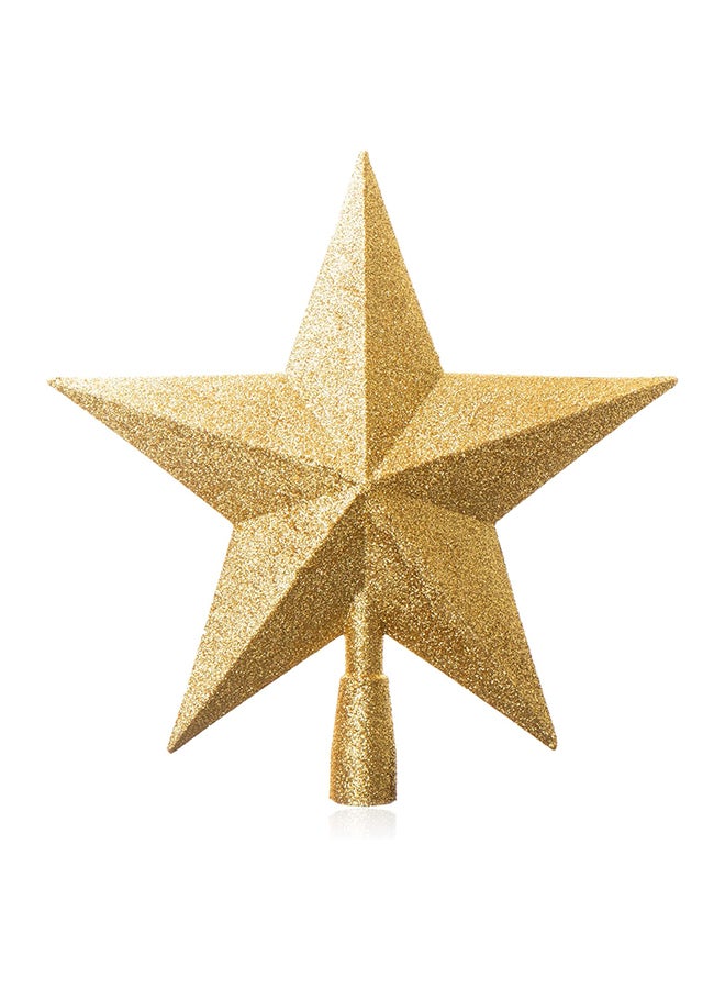 Star Tree Topper Star, Christmas Tree Topper, Christmas Tree Decorations (Gold/Glitter Star) - Image 1
