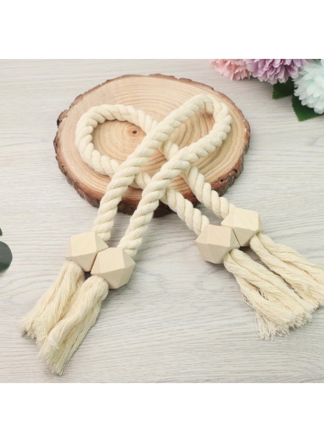 Bukela Curtain Tieback – Magnetic Rope, Decorative Holder, for Drapes, Sheers, 2 Pieces - Image 1
