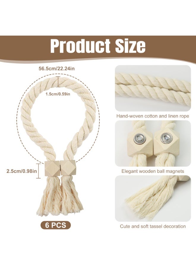 Bukela Curtain Tieback – Magnetic Rope, Decorative Holder, for Drapes, Sheers, 2 Pieces - Image 3