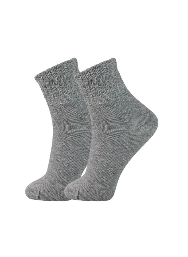 Combed Cotton Mid-Calf Loose Mouth Socks For Men And Women, Wide Mouth Socks, Loose Cotton Socks, Soft And Breathable, 4 Pairs Pack - Image 4