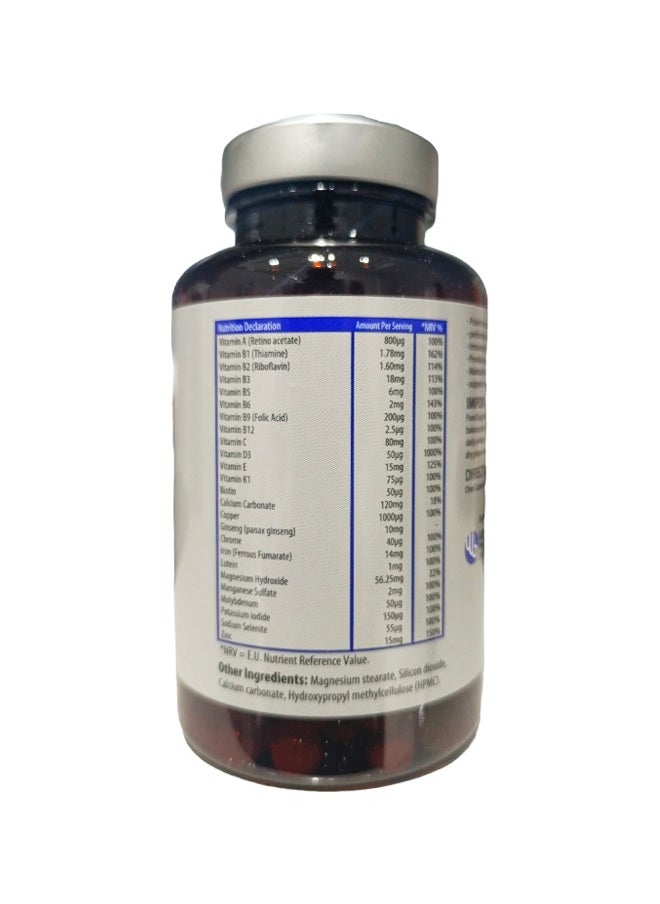 MultiMax Dietary Supplement - Advanced Multivitamin & Mineral Complex with Antioxidant, One-A-Day - 90 Capsules