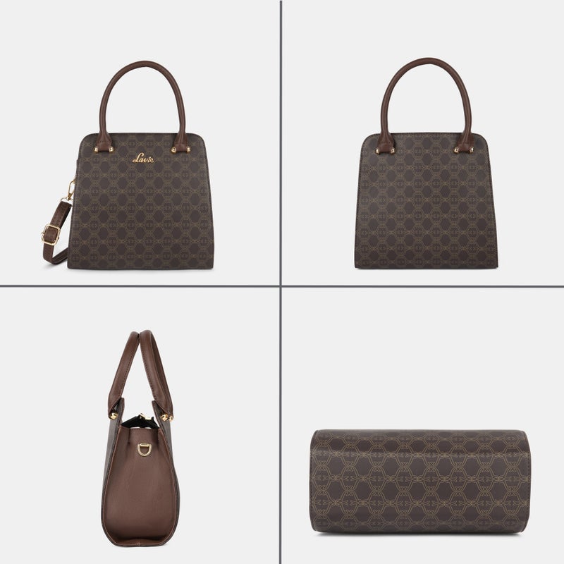 Lavie Women's Mono Ushawu Small Satchel Handbag (Brown) - Image 4