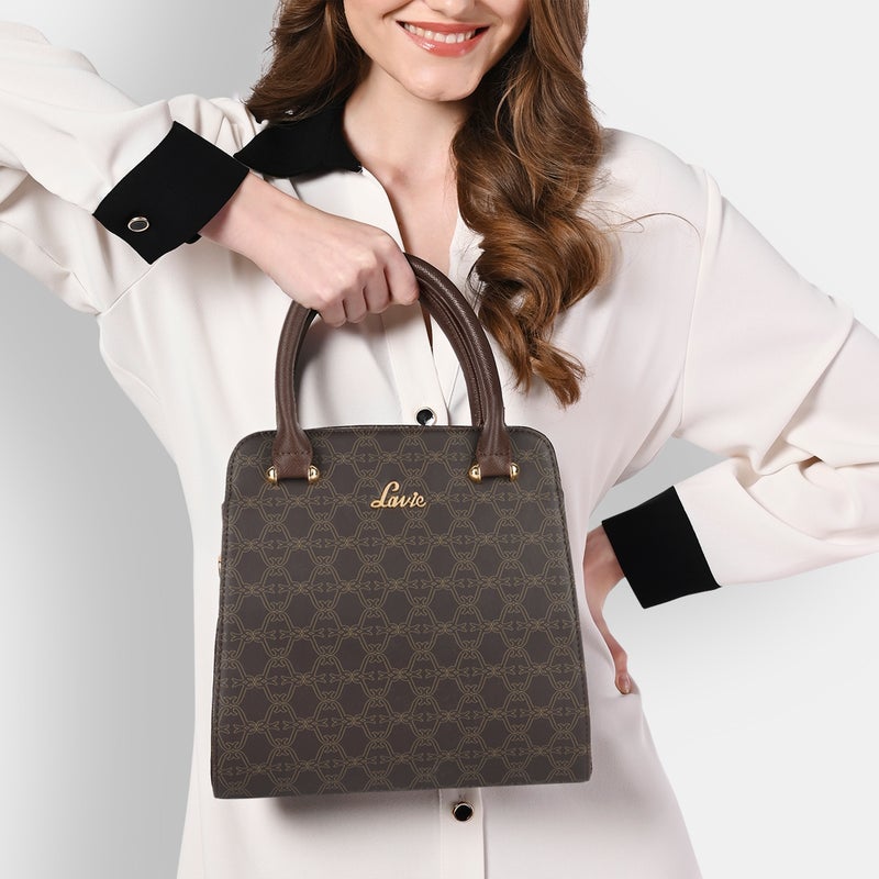 Lavie Women's Mono Ushawu Small Satchel Handbag (Brown) - Image 2