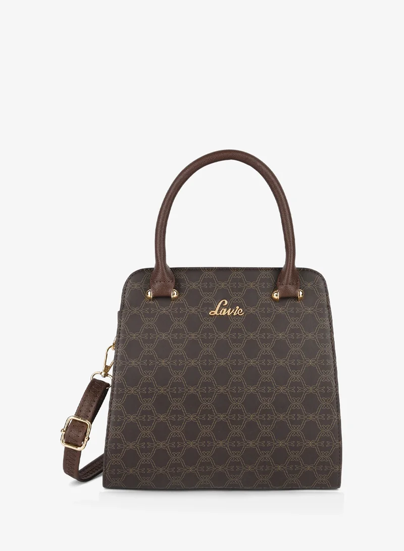 Lavie Women's Mono Ushawu Small Satchel Handbag (Brown)