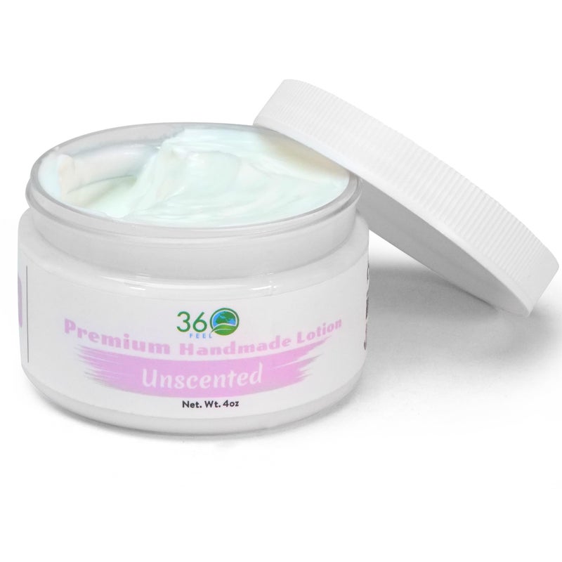 360Feel Unsented Body Lotion Hydrates with Coconut Olive Oil PlantBased NonGreasy Sensitive Skin All Day Use