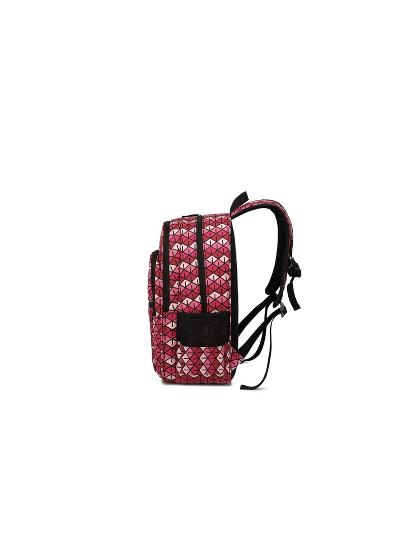 BLACKSTONE School Bag Backpack Luxury Design for Kids 3 Compartment Large Capacity Student Bookbag School Bag for Boys Girls Teens MNB55 Red  - Image 3