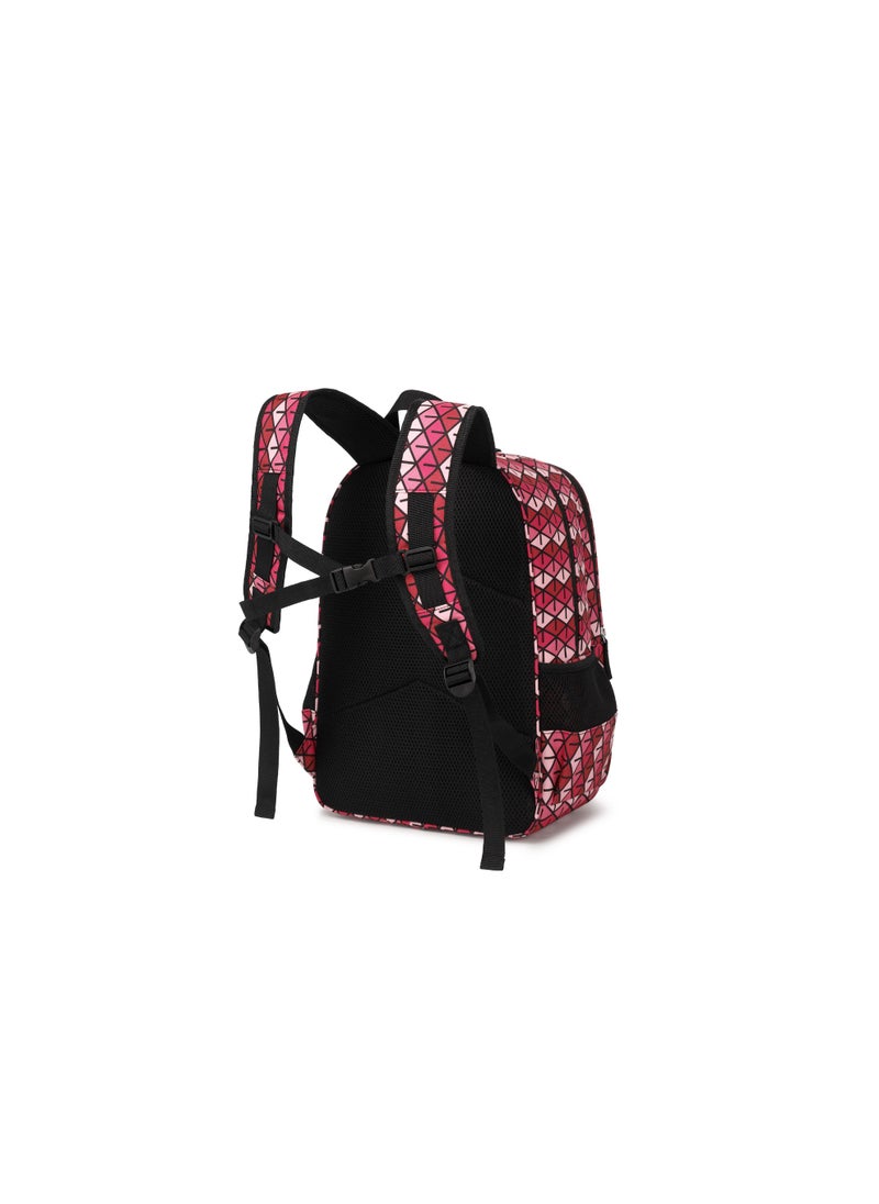 BLACKSTONE School Bag Backpack Luxury Design for Kids 3 Compartment Large Capacity Student Bookbag School Bag for Boys Girls Teens MNB55 Red  - Image 4