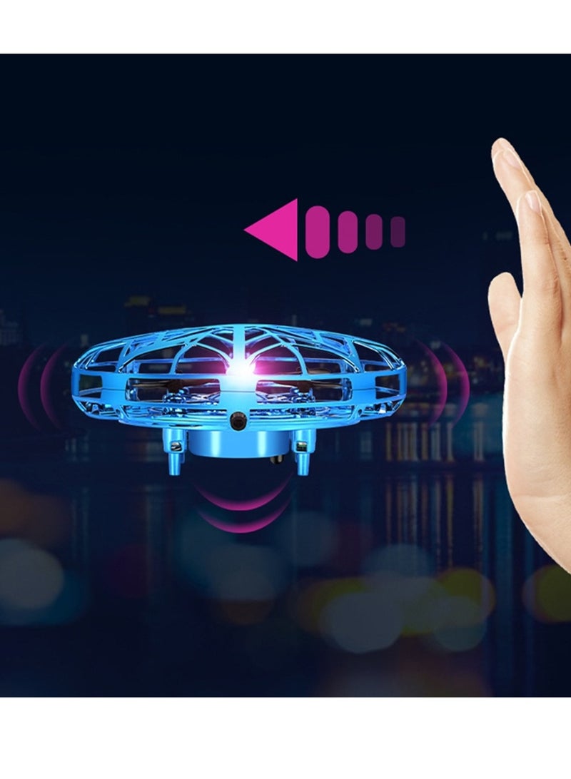 ufo induction aircraft intelligent remote control helicopter luminous sense novel stunt small four-axis toy - Image 3