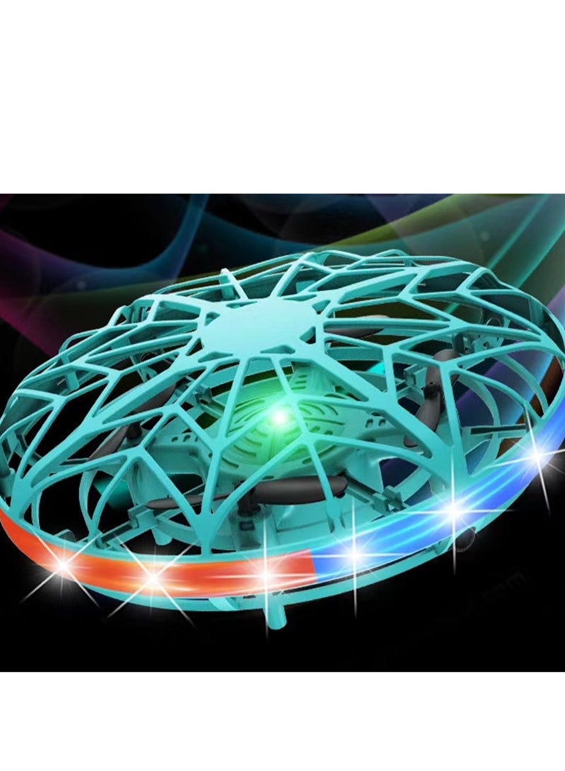 ufo induction aircraft intelligent remote control helicopter luminous sense novel stunt small four-axis toy - Image 5